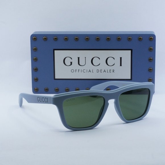 Gucci GG1571S 003 Square Sunglasses - Light Blue/Green - Picture 4 of 10